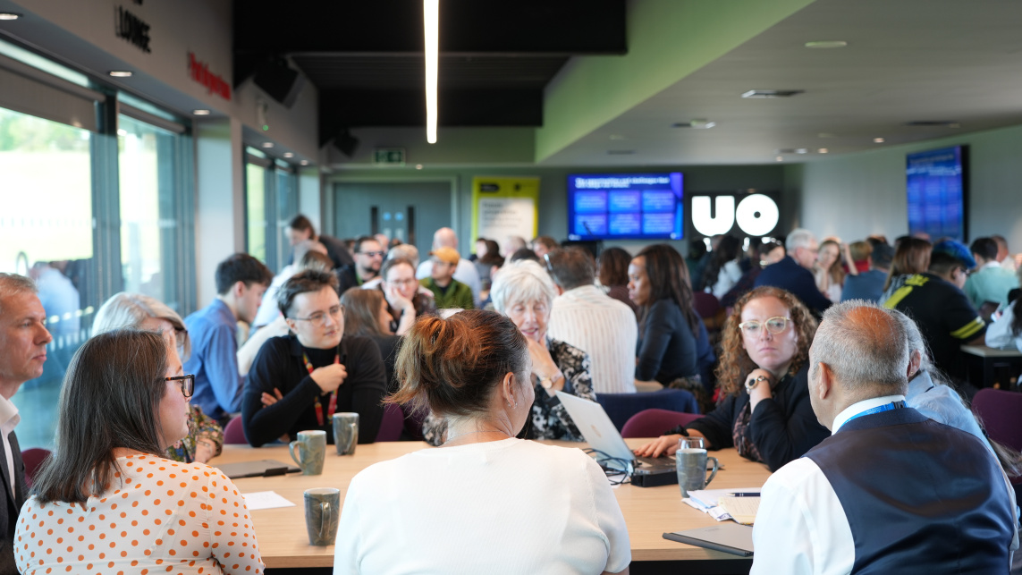 Future Communities event showing attendees at the event