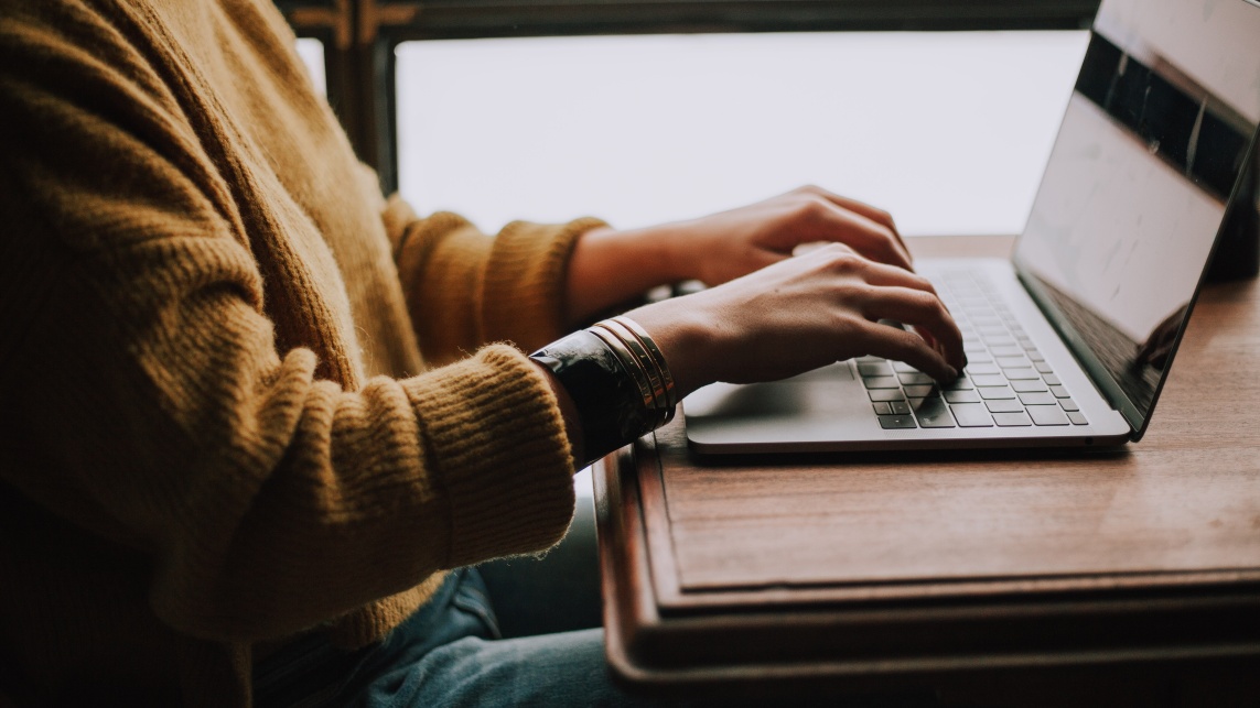 Person with laptop