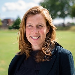 Woman smiling at camera