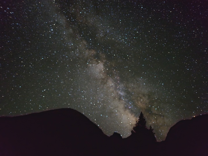 The night sky during Darren's journey through the Colorado Trail