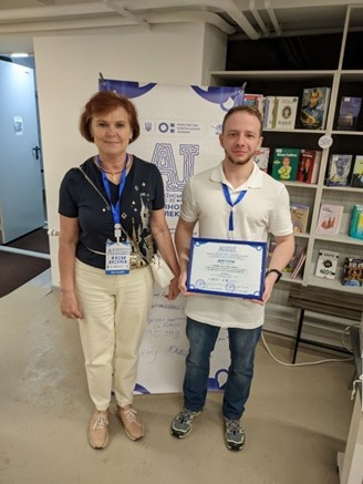 Project participants Arsirii Olena and Vadym Oliinyk are awarded a diploma of the second degree at the 2024 International Student Research Competition in Artificial Intelligence