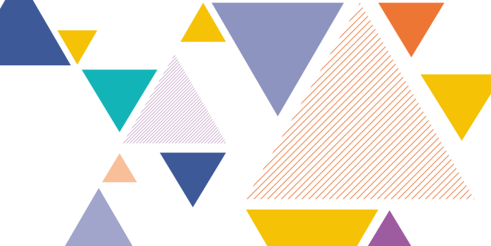 tessalating triangles with different patterns across them 