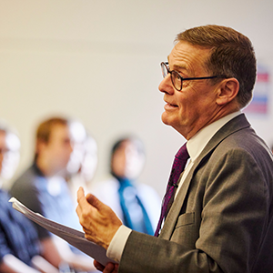 Sir Chris Husbands speaking at an event