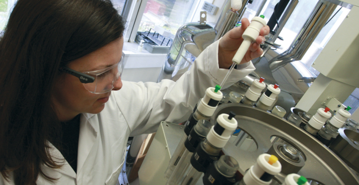 Woman in a lab