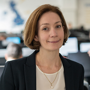 Vivienne Stern MBE smiling in Universities UK's offices in Woburn House