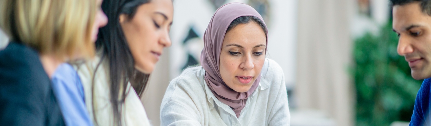 Multi ethnic group of young entrepreneurs