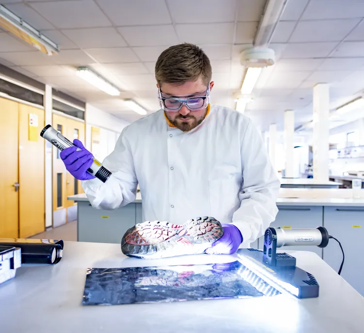 A scientist in a lab